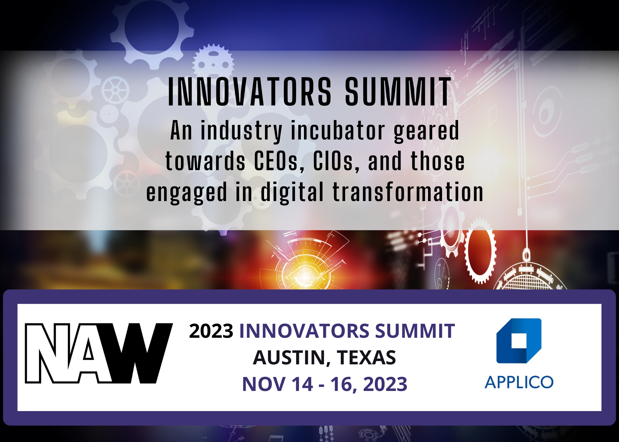 2023 NAW Innovators Summit, powered by Applico National Association