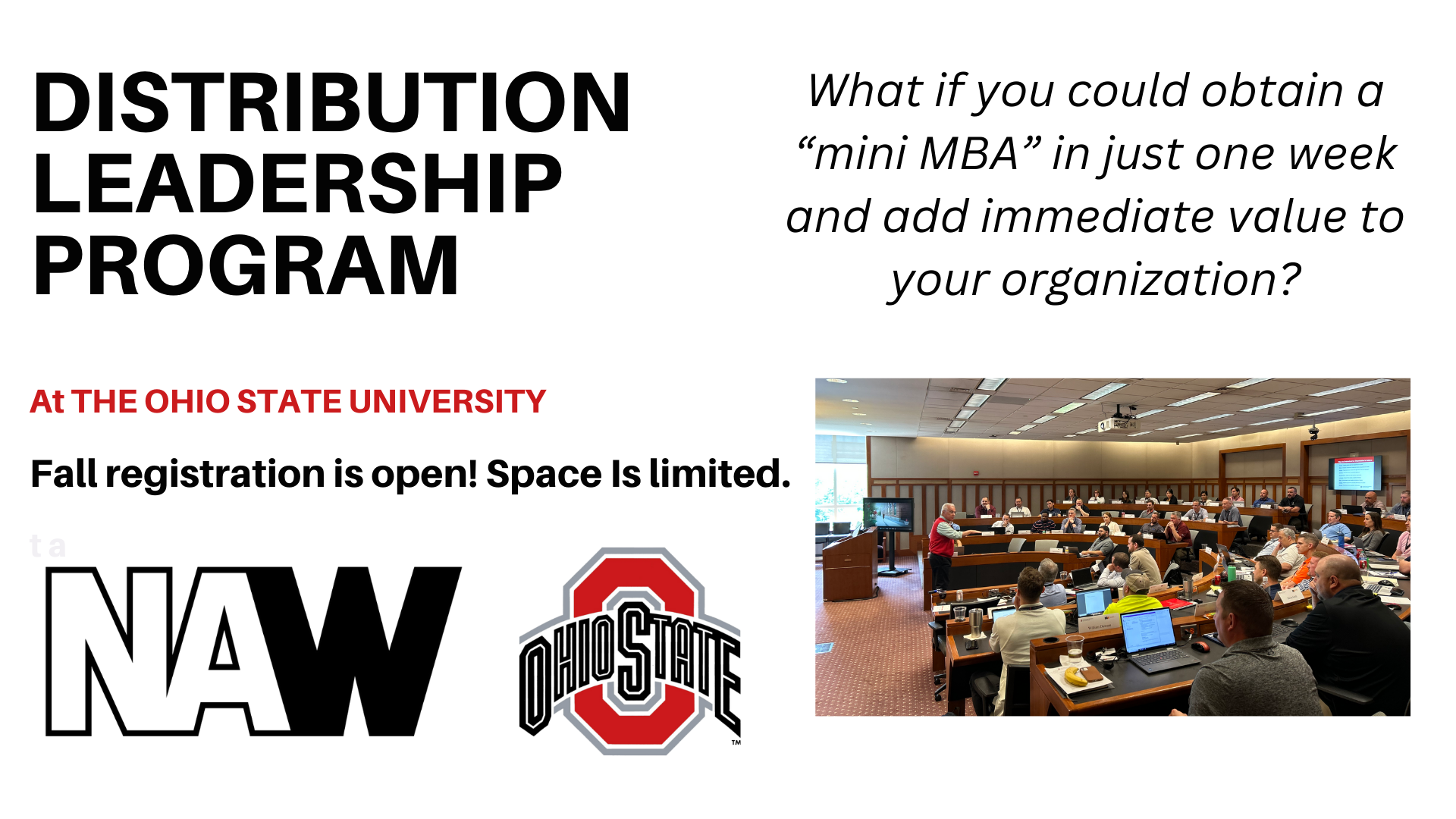 Fall 2023 NAW Distribution Leadership Program National Association