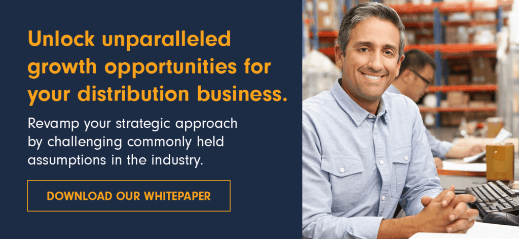 Unlock unparalleled growth opportunities for your distribution business. Revamp your strategic approach by challenging commonly held assumptions in the industry. Download our whitepaper.