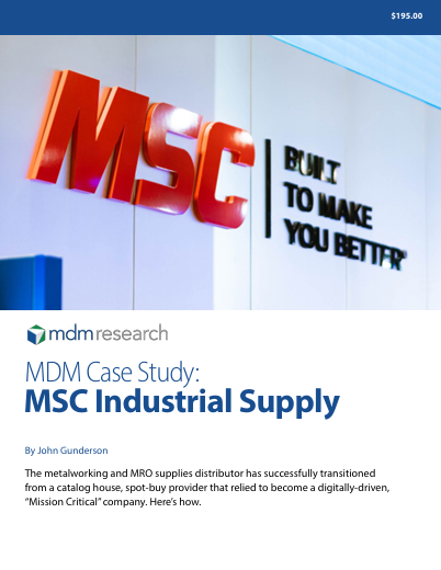 MDM Case Study: MSC Industrial Supply
