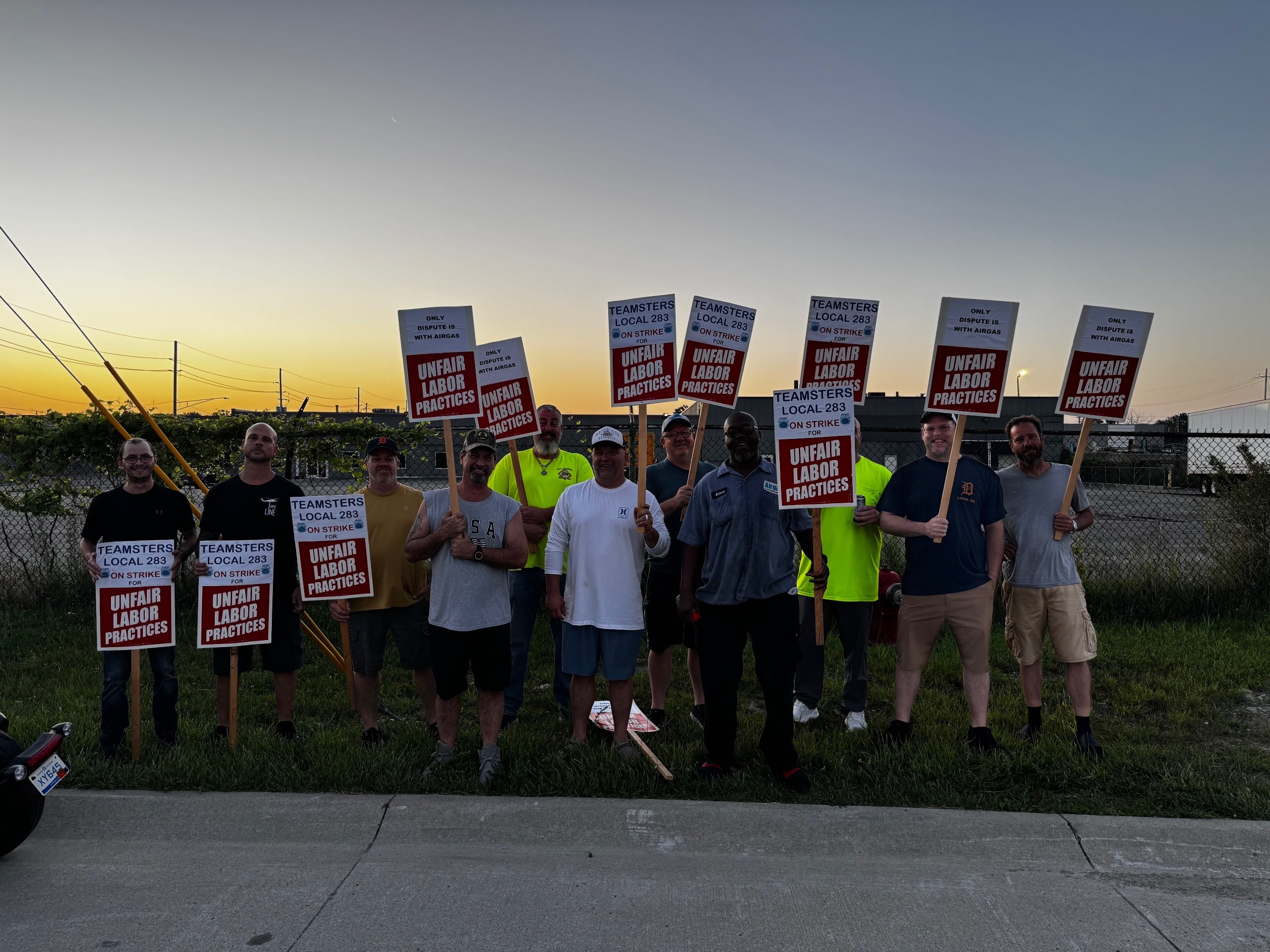 Teamsters Begin Strike at 8 Airgas Locations