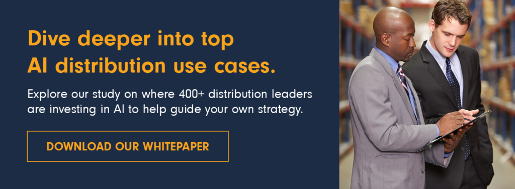 Dive deeper into top AI distribution use cases. Explore our study on where 400+ distribution leaders are investing in AI to help guide your own strategy.