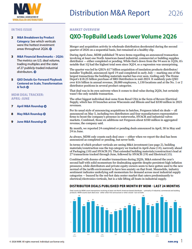 NAW 2Q26 M&A Report