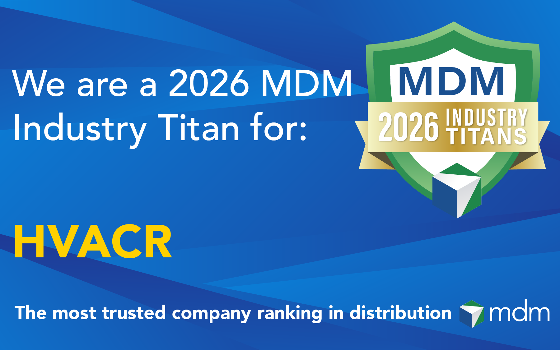 2026 MDM Industry Titans — HVACR social media graphic
