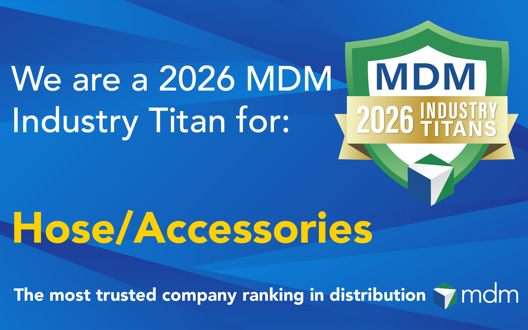 2026 MDM Industry Titans — Hose / Accessories social media graphic